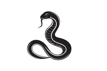 Obraz premium Black mamba silhouette.