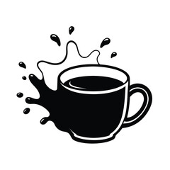 cup of coffee with splash