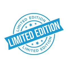 Limited Edition Letter Rubber Stamp Vector Design Template