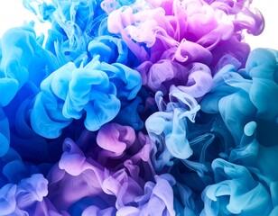 Obraz premium Abstract vibrant ink swirls