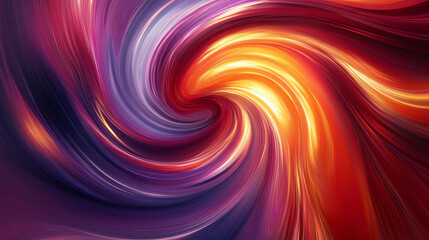 Obraz premium Gradient swirl with red golden and purple tones, luxury abstract background