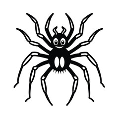 spider on a white background