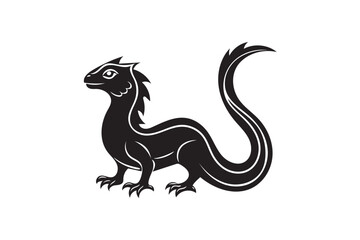 Obraz premium Basilisk silhouette. (1)
