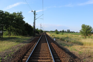 Obraz premium railway line in the countryside