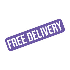 Free Delivery Letter Rubber Stamp Vector Design Template