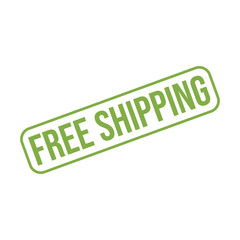Free Shipping Letter Rubber Stamp Vector Design Template