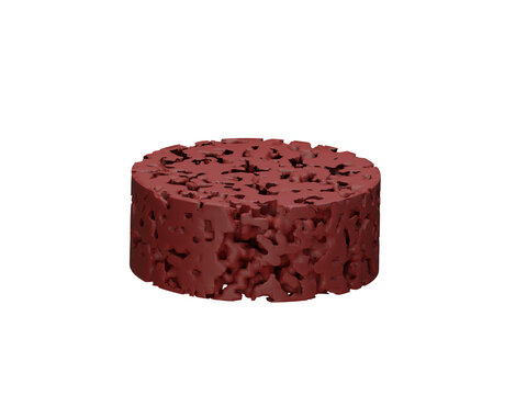 Red porous disk 
