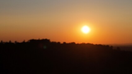 Obraz premium sunset in Taunus