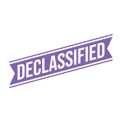 Declassified Letter Rubber Stamp Vector Design Template