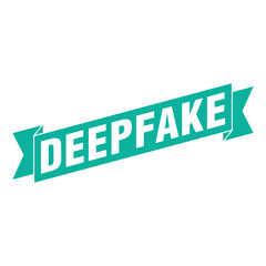 Deep Fake Letter Rubber Stamp Vector Design Template
