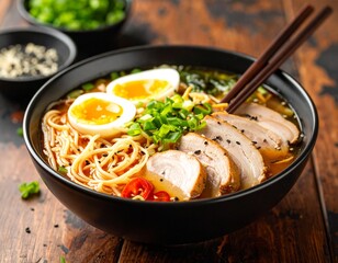 Authentic Japanese Pork Ramen Bowl