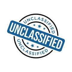 Obraz premium Unclassified Letter Rubber Stamp Vector Design Template