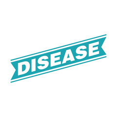 Disease Letter Rubber Stamp Vector Design Template