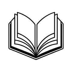 open book vector illustration