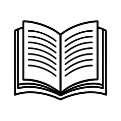 open book vector illustration