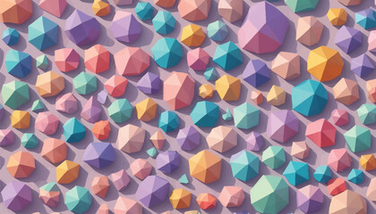 Colorful 3D hexagonal block pattern with gradient shades for modern surface design, abstract decor, and visual branding themes