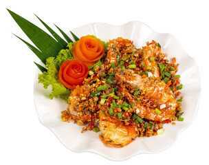 Garlic and Chili Salt Fried Shrimp