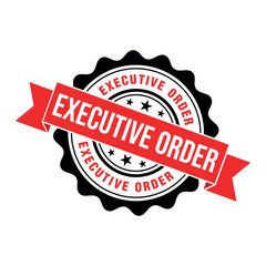 Obraz premium Executive Order Letter Rubber Stamp Template Design