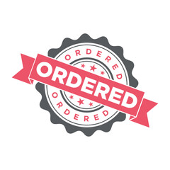 Ordered Letter Rubber Stamp Template Design