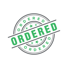 Ordered Letter Rubber Stamp Template Design