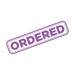 Ordered Letter Rubber Stamp Template Design