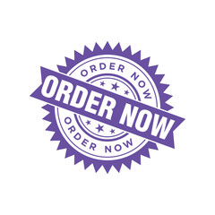 Order Now Letter Rubber Stamp Template Design