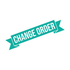 Change Order Letter Rubber Stamp Template Design