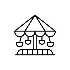 Attraction icon vector