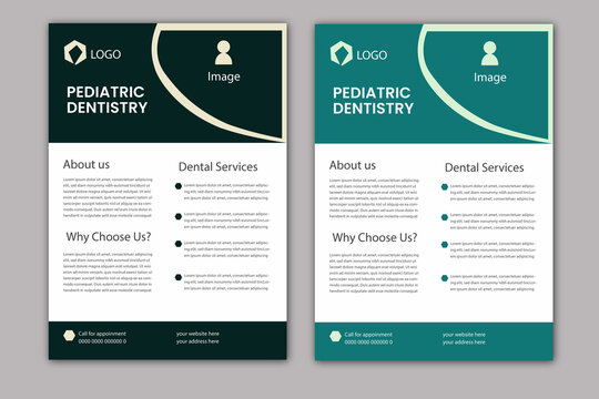 Clean and modern  medical flayer design. As a two template  with color.