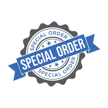 Special Order Letter Rubber Stamp Template Design