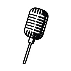 microphone isolated on white