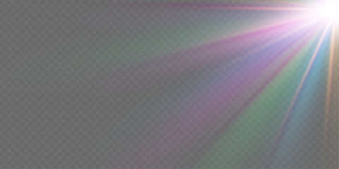 Png glowing diamond prism with rainbow light sparkle shine burst and crystal beam effect lens flare bokeh colorful background optical magic glare refraction 