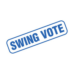 Swing Vote Letter Rubber Stamp Template Design
