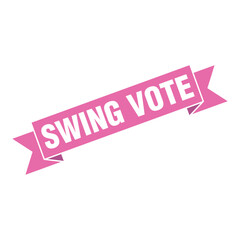 Swing Vote Letter Rubber Stamp Template Design