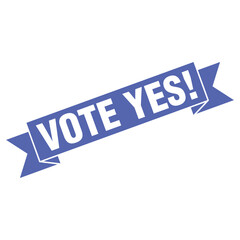 Vote Yes Letter Rubber Stamp Template Design