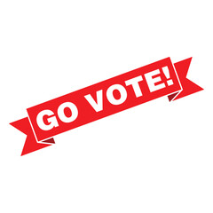 Go Vote Letter Rubber Stamp Template Design