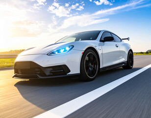 cool modern car driftin