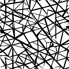  Abstract geometric minimalist black and white vector background, abstract geometric seamless pattern