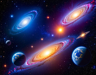 cosmos wallpaper created with generative ai technology