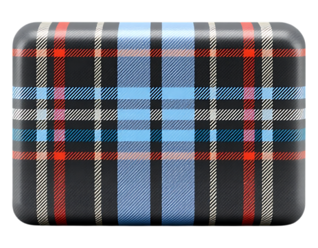 Plaid Rounded Rectangular Surface - Powered by Adobe