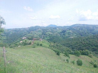 Naklejka premium Landscape in the Mountains