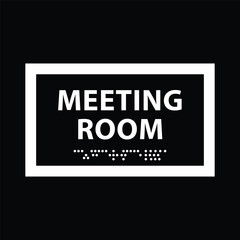 Acrylic 3D Lettering Meeting Room Name Plate