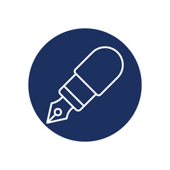 Calligraphy icon vector