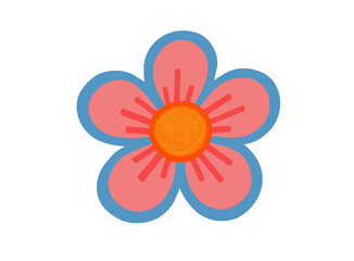 illustration of an abstract flower