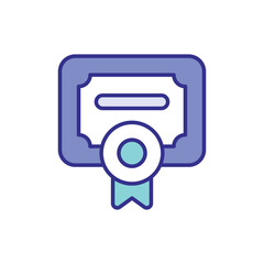 Diploma icon vector