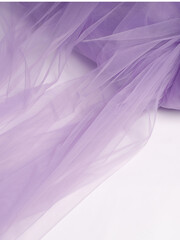 purple transparent soft texture fabric tulle 