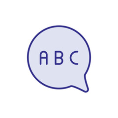 Alphabet icon vector