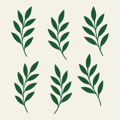 Naklejka premium Green leaves seamless pattern: a natural vector floral design for spring and summer decor