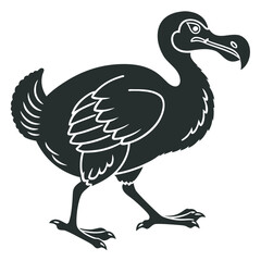 vector illustration of cartoon vulture