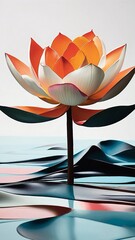 A water lily pond painting